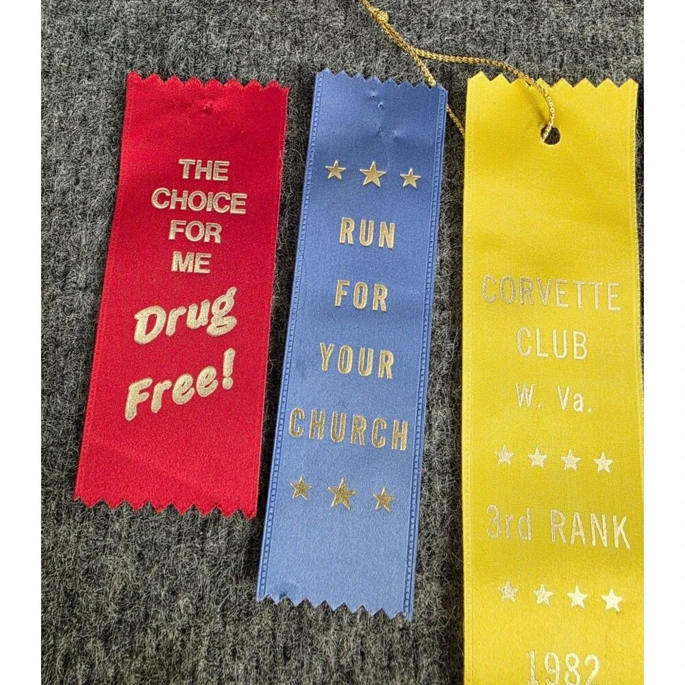 Vintage Award Ribbon Collection Mixed Lot Various Events & Years Colorful